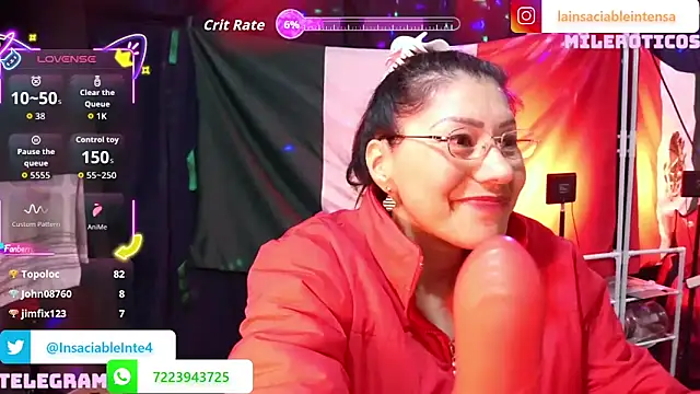 LaInsaciableIntensa online show from September 20, 2:38 am