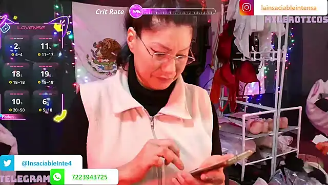 LaInsaciableIntensa online show from March 7, 2:18 am