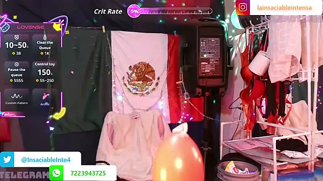 LaInsaciableIntensa online show from February 21, 2:13 am