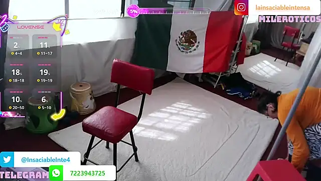 Snapshot of LaInsaciableIntensa chatting on November 17, 4:33 pm LaInsaciableIntensa online show from November 17, 4:33 pm