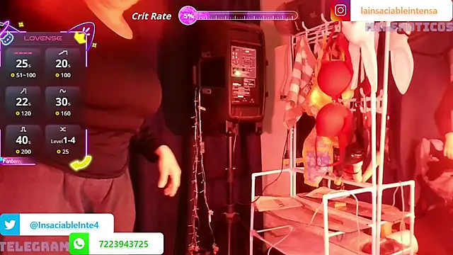 LaInsaciableIntensa online show from April 16, 1:50 am