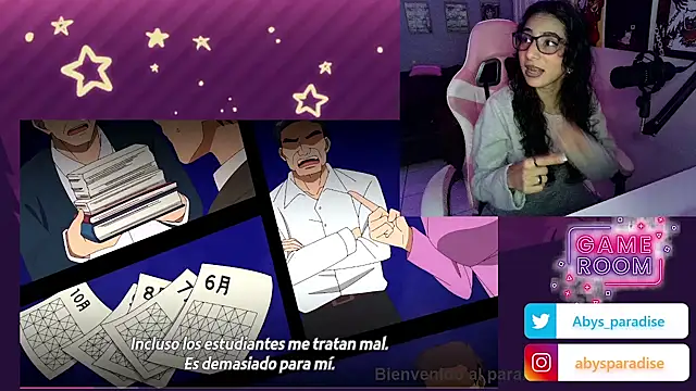 Snapshot of Abysparadise chatting on November 27, 5:08 am Abysparadise online show from November 27, 5:08 am