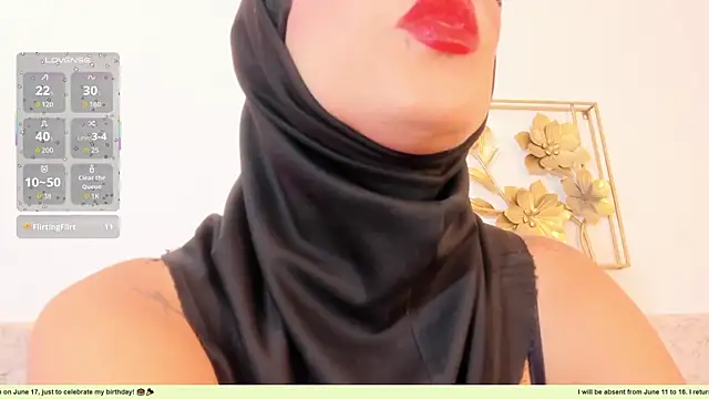 Snapshot of hanajameela chatting on June 9, 12:06 pm hanajameela online show from June 9, 12:06 pm