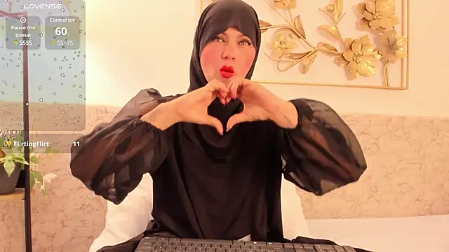 Snapshot of hanajameela chatting on February 14, 12:03 pm hanajameela online show from February 14, 12:03 pm