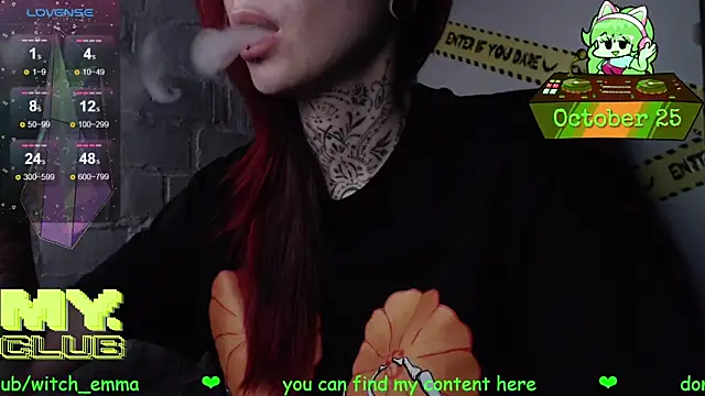 Witch Emma online show from October 25, 8:57 am