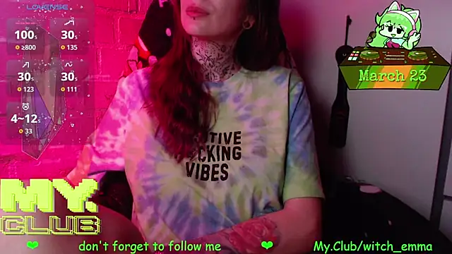 Witch Emma online show from March 23, 7:30 am