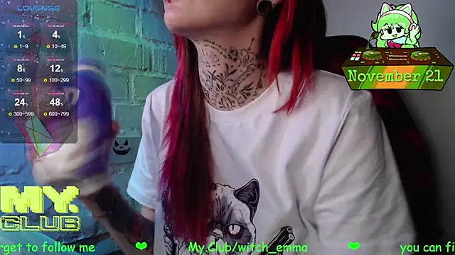 Witch Emma online show from November 21, 8:35 am