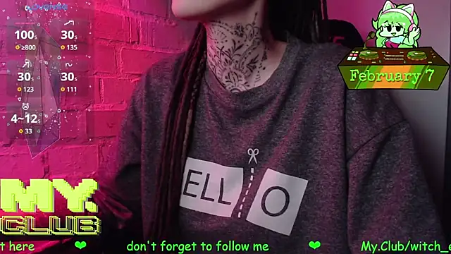 Witch Emma online show from February 7, 7:11 pm