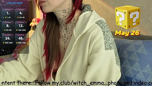 Witch Emma online show from May 26, 8:56 am