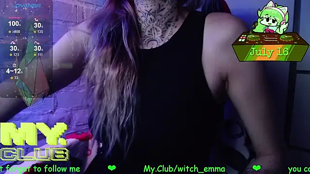 Snapshot of Witch_Emma chatting on July 16, 5:54 pm Witch Emma online show from July 16, 5:54 pm