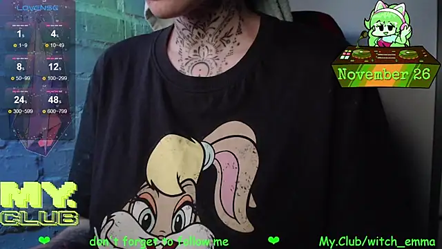 Witch Emma online show from November 26, 8:47 am