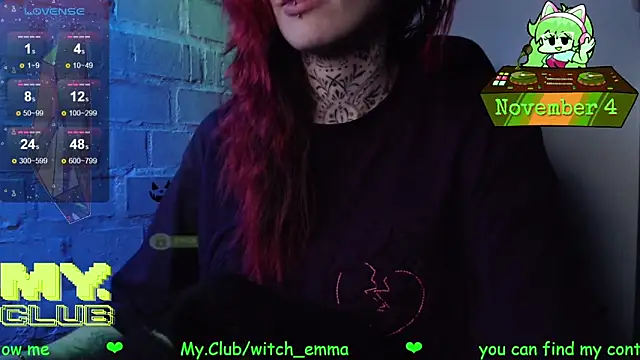 Witch Emma online show from November 4, 9:46 am