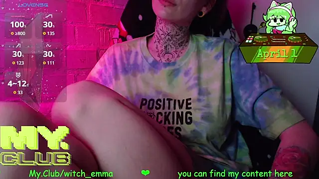 Witch Emma online show from April 1, 1:52 pm