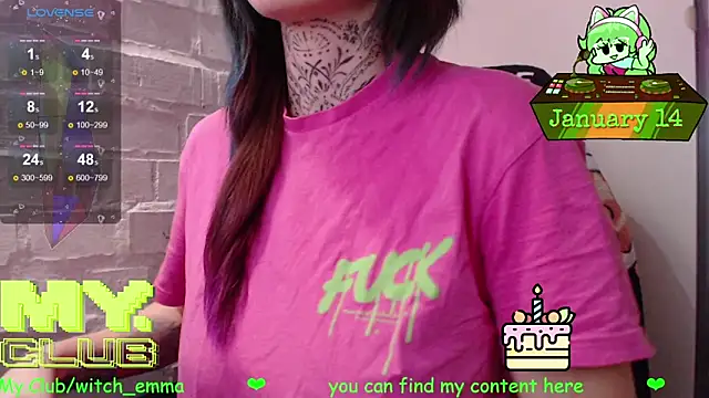 Witch Emma online show from January 14, 10:19 am