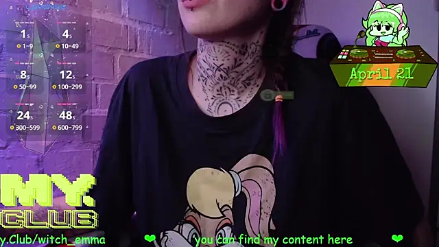 Witch Emma online show from April 21, 6:58 pm
