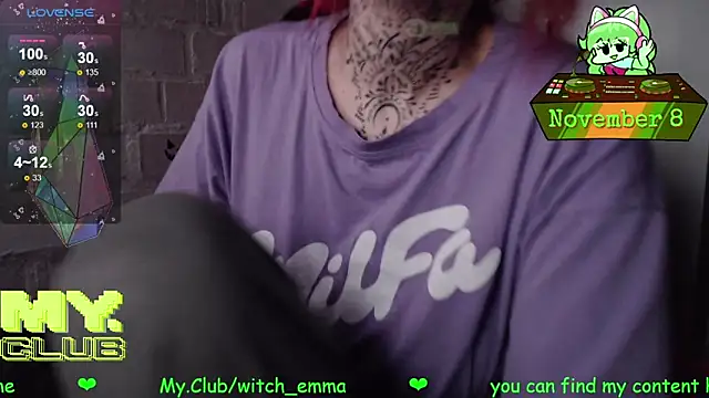 Witch Emma online show from November 8, 10:30 am