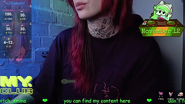 Witch Emma online show from November 12, 7:12 am