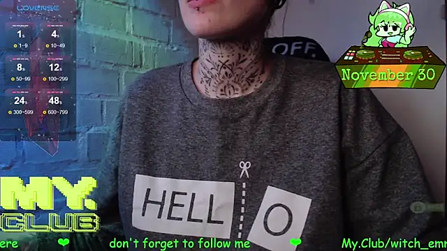 Witch Emma online show from November 30, 1:23 pm