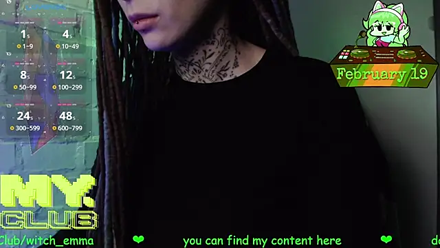 Witch Emma online show from February 19, 7:27 am