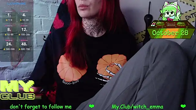 Witch Emma online show from October 28, 8:41 pm