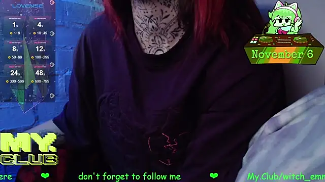 Witch Emma online show from November 6, 8:07 am