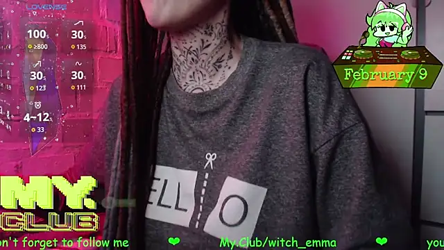 Witch Emma online show from February 9, 7:34 pm