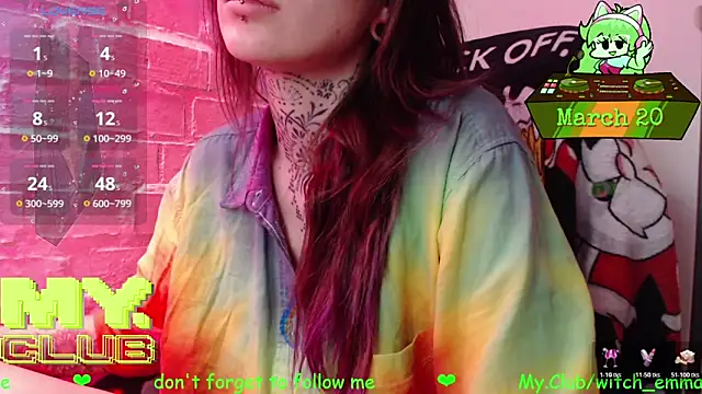 Witch Emma online show from March 20, 8:26 am