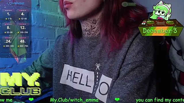 Witch Emma online show from December 3, 9:20 am