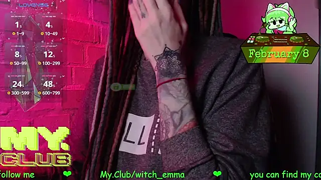 Witch Emma online show from February 8, 7:22 pm