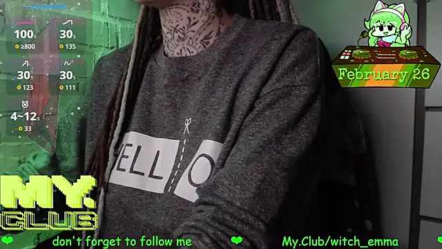 Witch Emma online show from February 26, 9:53 am