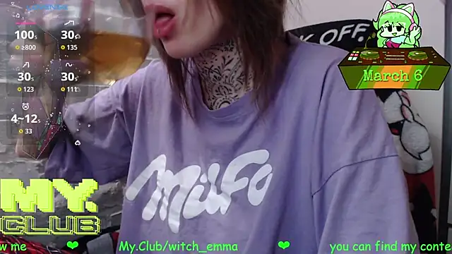 Witch Emma online show from March 6, 8:20 am