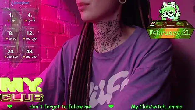 Witch Emma online show from February 21, 7:32 am