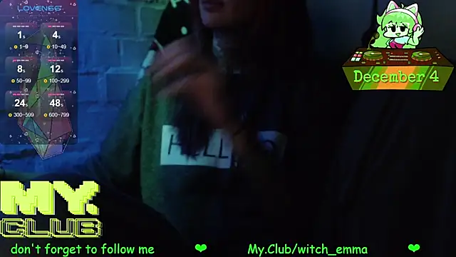 Witch Emma online show from December 4, 9:36 pm