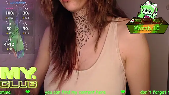 Witch Emma online show from March 16, 8:18 am