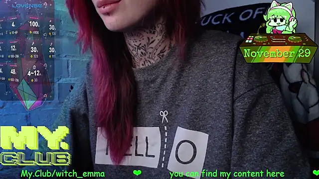 Witch Emma online show from November 29, 9:20 am