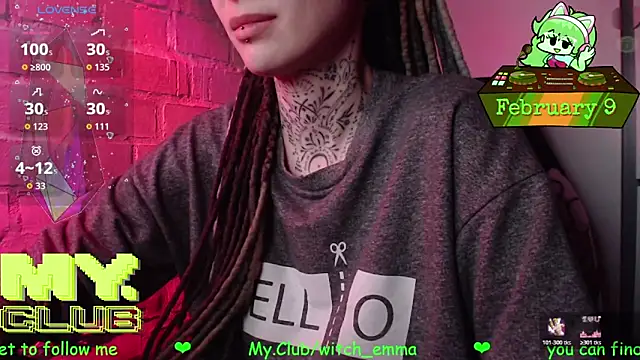 Witch Emma online show from February 9, 7:28 am