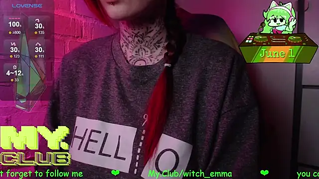 Witch Emma online show from June 1, 9:42 am