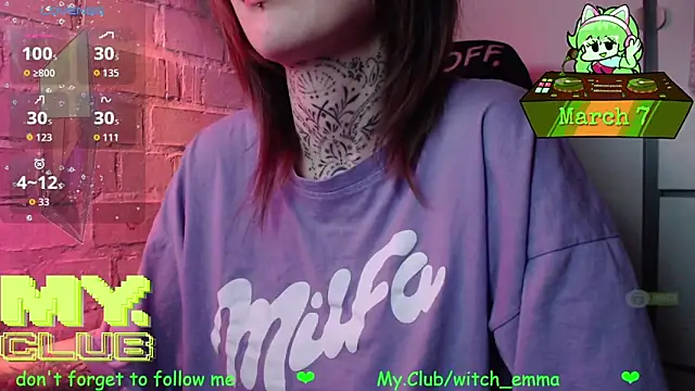 Witch Emma online show from March 7, 9:16 am