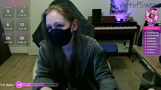 Snapshot of ArtofSweet chatting on September 13, 7:14 pm ArtofSweet online show from September 13, 7:14 pm