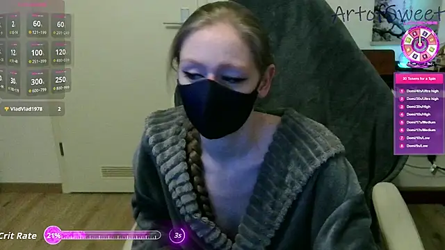 Snapshot of ArtofSweet chatting on September 21, 7:08 pm ArtofSweet online show from September 21, 7:08 pm