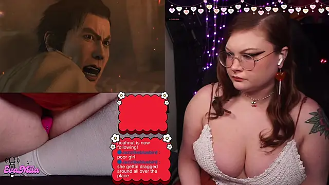 Snapshot of evamila chatting on February 10, 1:04 am evamila online show from February 10, 1:04 am