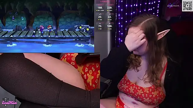 Snapshot of evamila chatting on December 19, 1:42 am evamila online show from December 19, 1:42 am