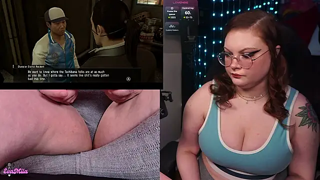 Snapshot of evamila chatting on February 1, 1:15 am evamila online show from February 1, 1:15 am