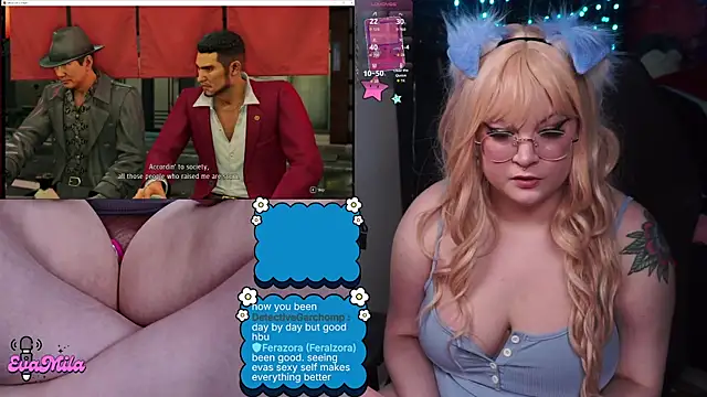 Snapshot of evamila chatting on March 3, 1:01 am evamila online show from March 3, 1:01 am