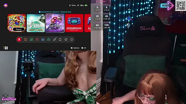 Snapshot of evamila chatting on December 17, 1:10 am evamila online show from December 17, 1:10 am