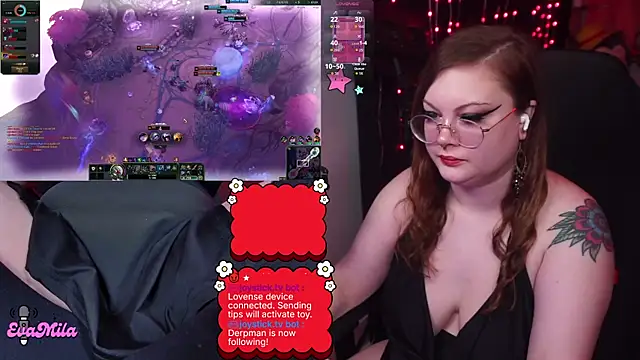 Snapshot of evamila chatting on February 25, 6:41 pm evamila online show from February 25, 6:41 pm