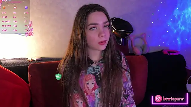 Snapshot of How2Meow chatting on February 18, 5:20 pm How2Meow online show from February 18, 5:20 pm