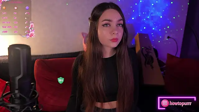 Snapshot of How2Meow chatting on March 6, 5:43 pm How2Meow online show from March 6, 5:43 pm