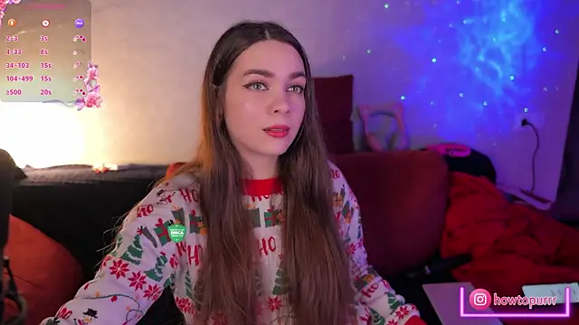 Snapshot of How2Meow chatting on February 23, 5:18 pm How2Meow online show from February 23, 5:18 pm