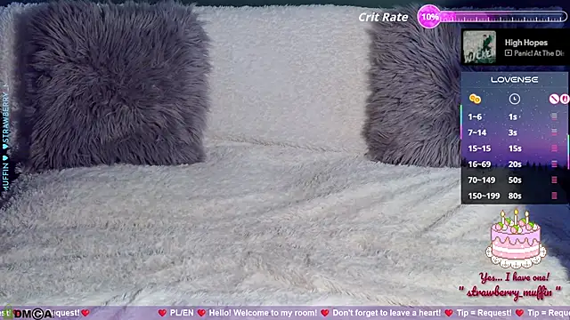 strawberry muffin online show from July 1, 3:34 pm